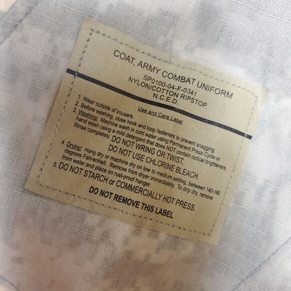 Army Ripstop Combat Uniform Coat in Digital Camo Size L - Picture 10 of 11